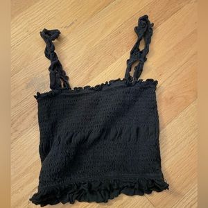 small cropped wrinkly shirt